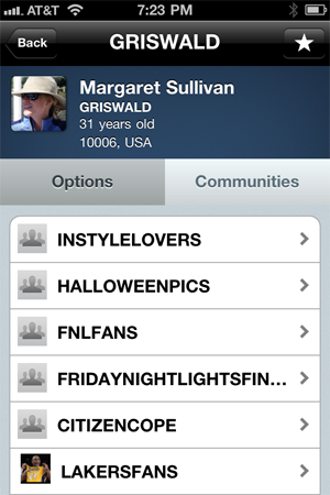 Profile pages copy