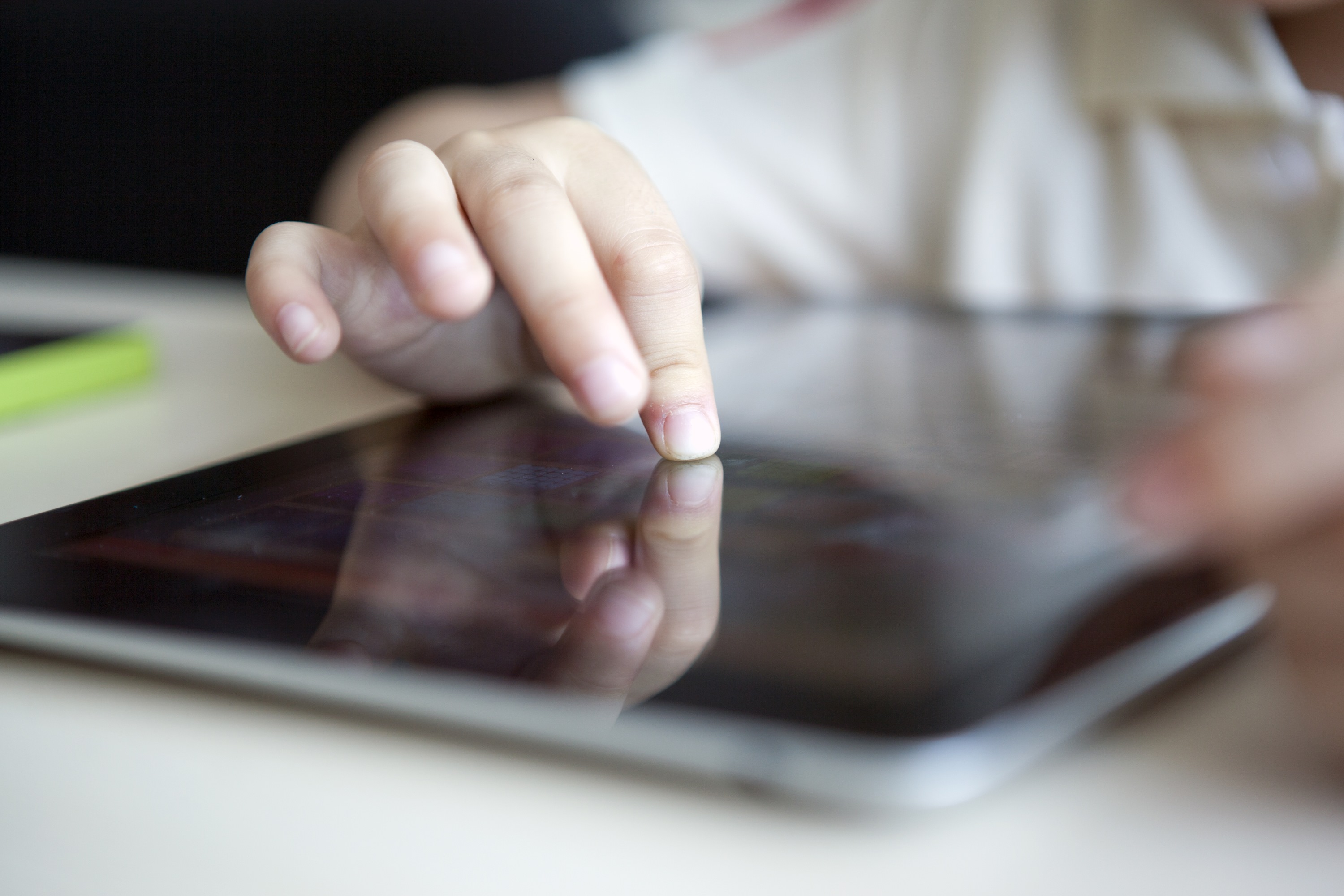 child using tablet