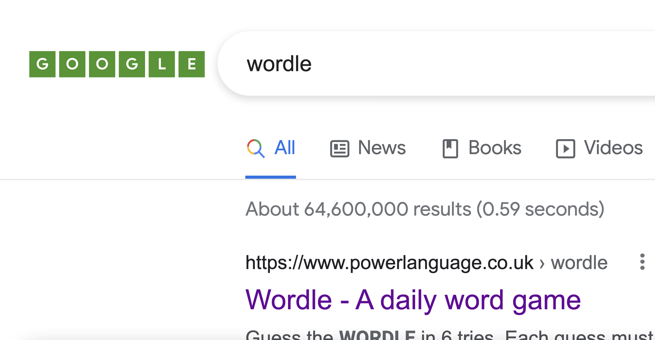 a screenshot of the google icon turning into a wordle icon