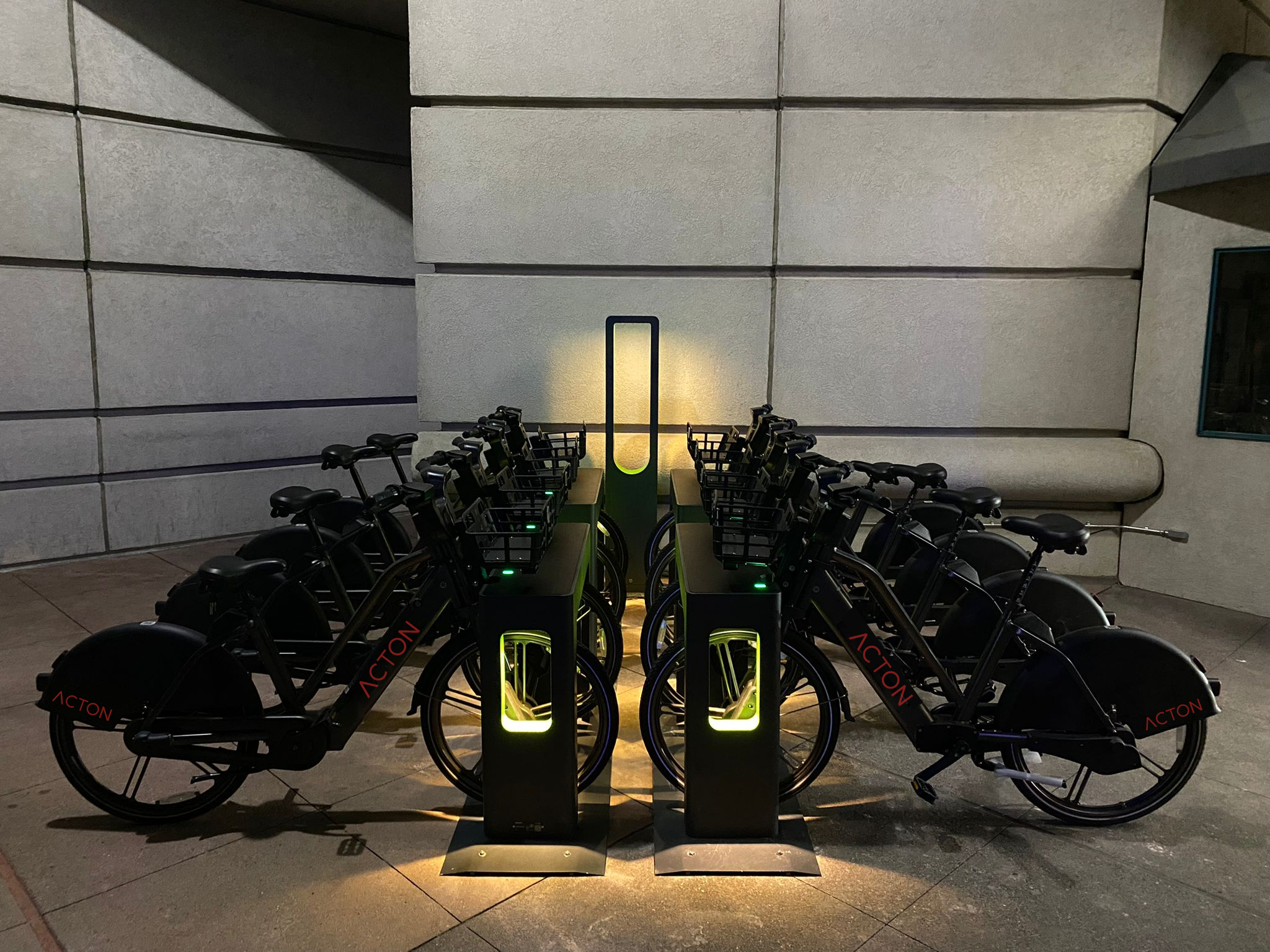 Acton/Duckt micromobility docking and charging station