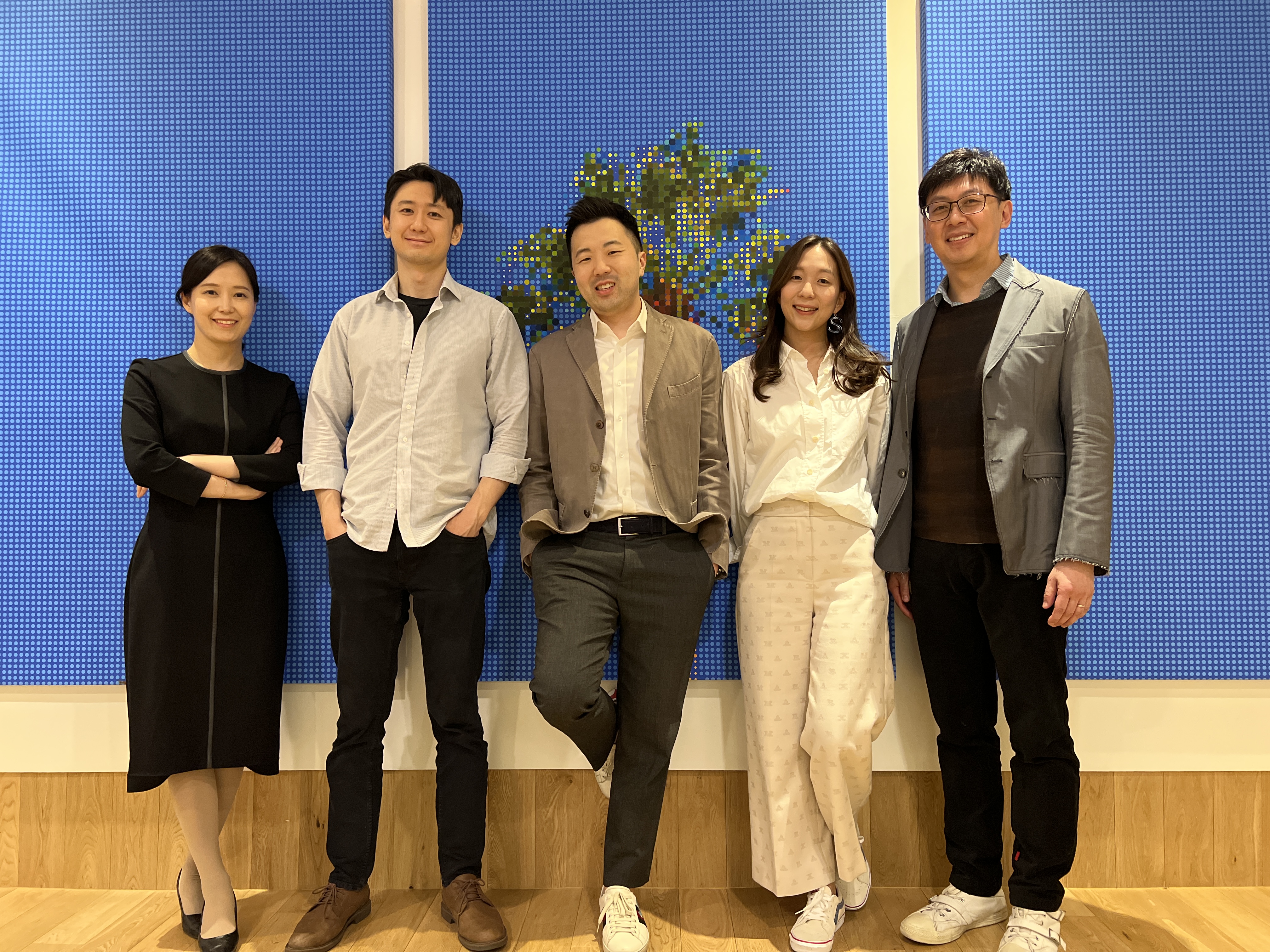 Left to right: Sunju Yook (CFO), Insong Kim (COO), Matthew Shampine (CEO), Suzie Lee (Chief Revenue Officer), Taejoon Kim (Chief Data Officer)