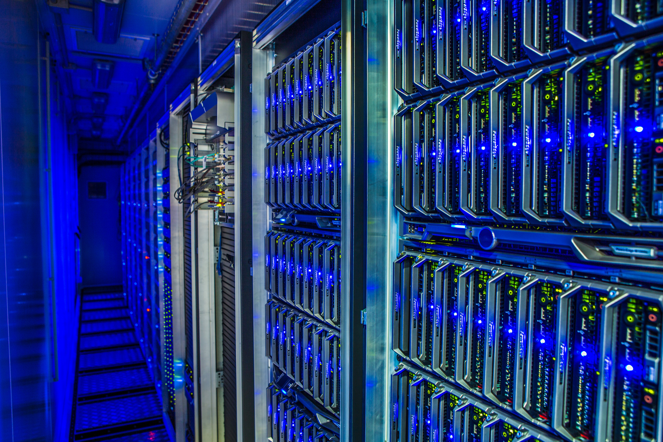 Servers in a data center.