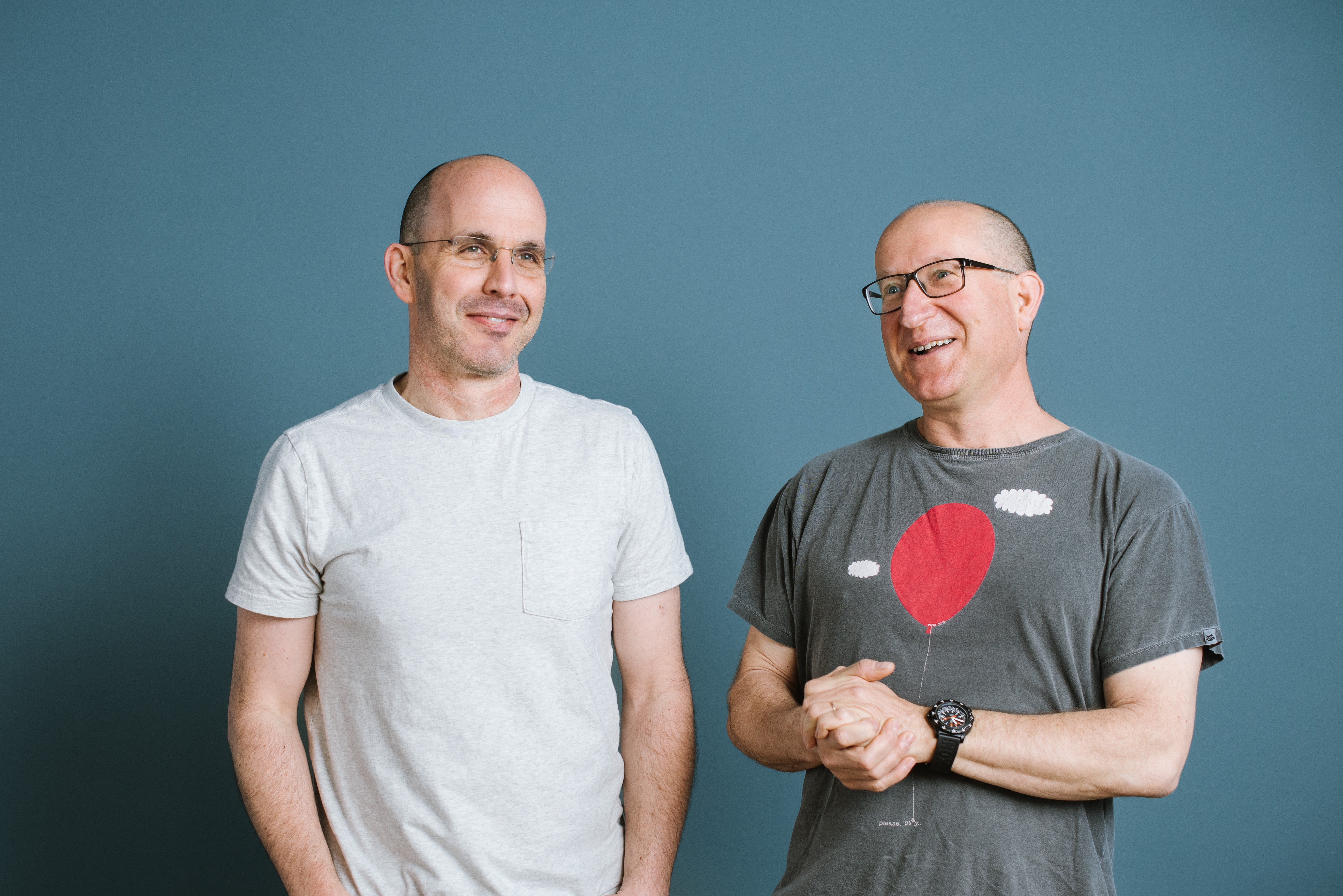 A picture of Uri Kolodny and Eli Ben-Sasson, co-founders of StarkWare