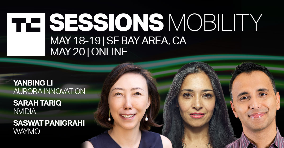 Three presenters at TC Sessions Mobility 2022