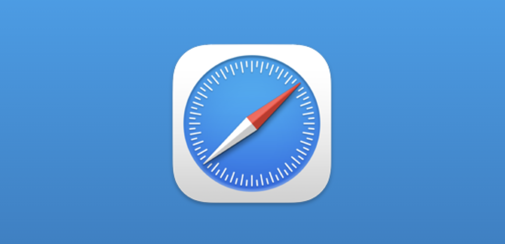 graphic showing compass on blue background