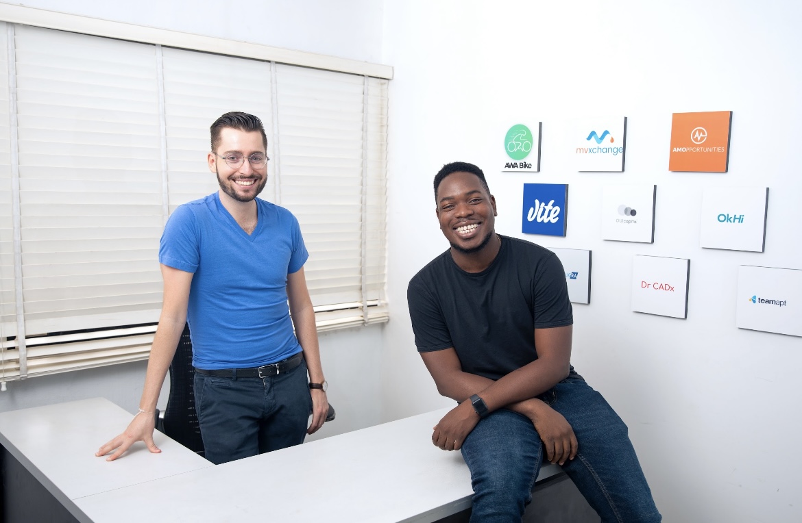two guys in an office