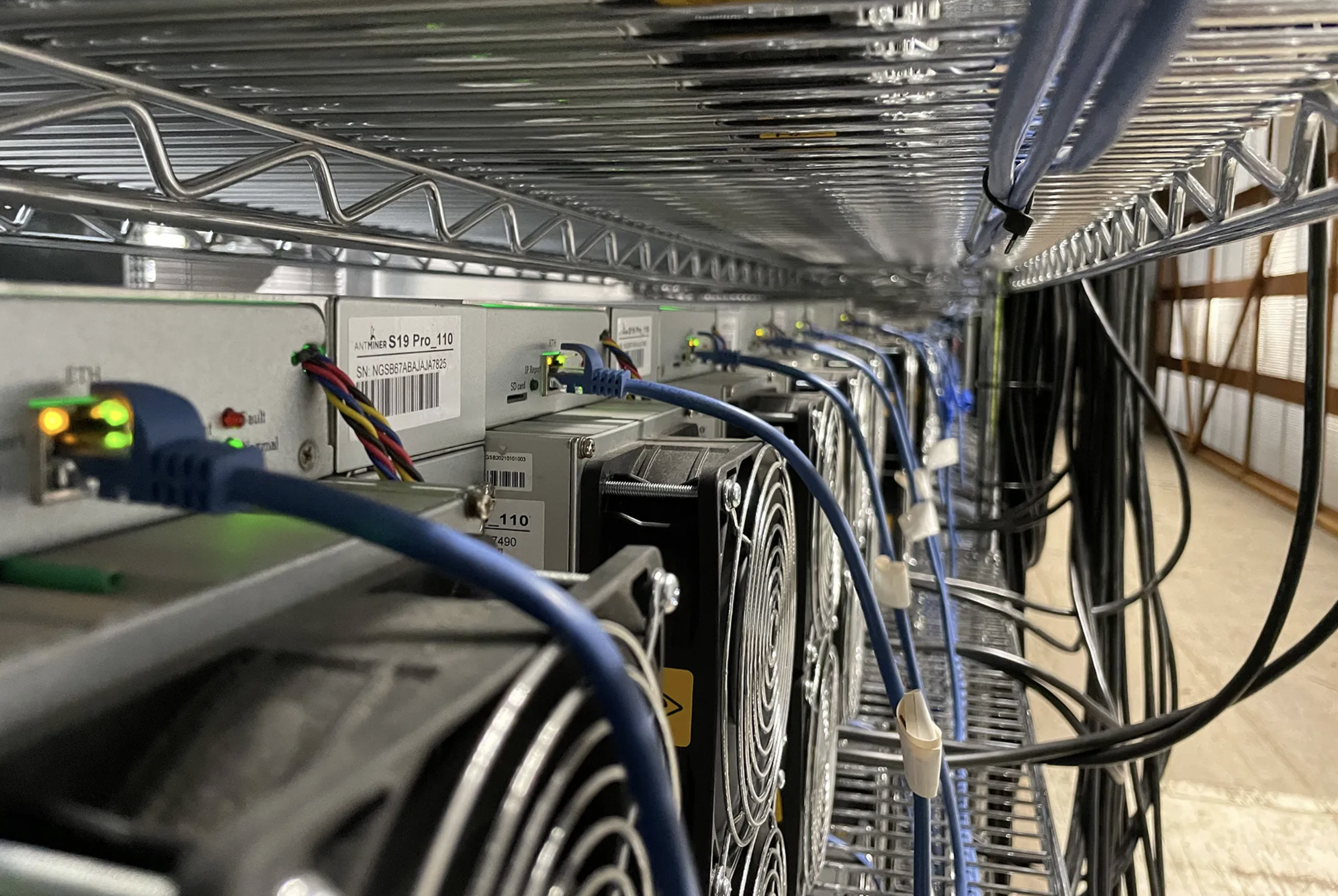 Marathon Digital Holdings' data center in Hardin, Montana.