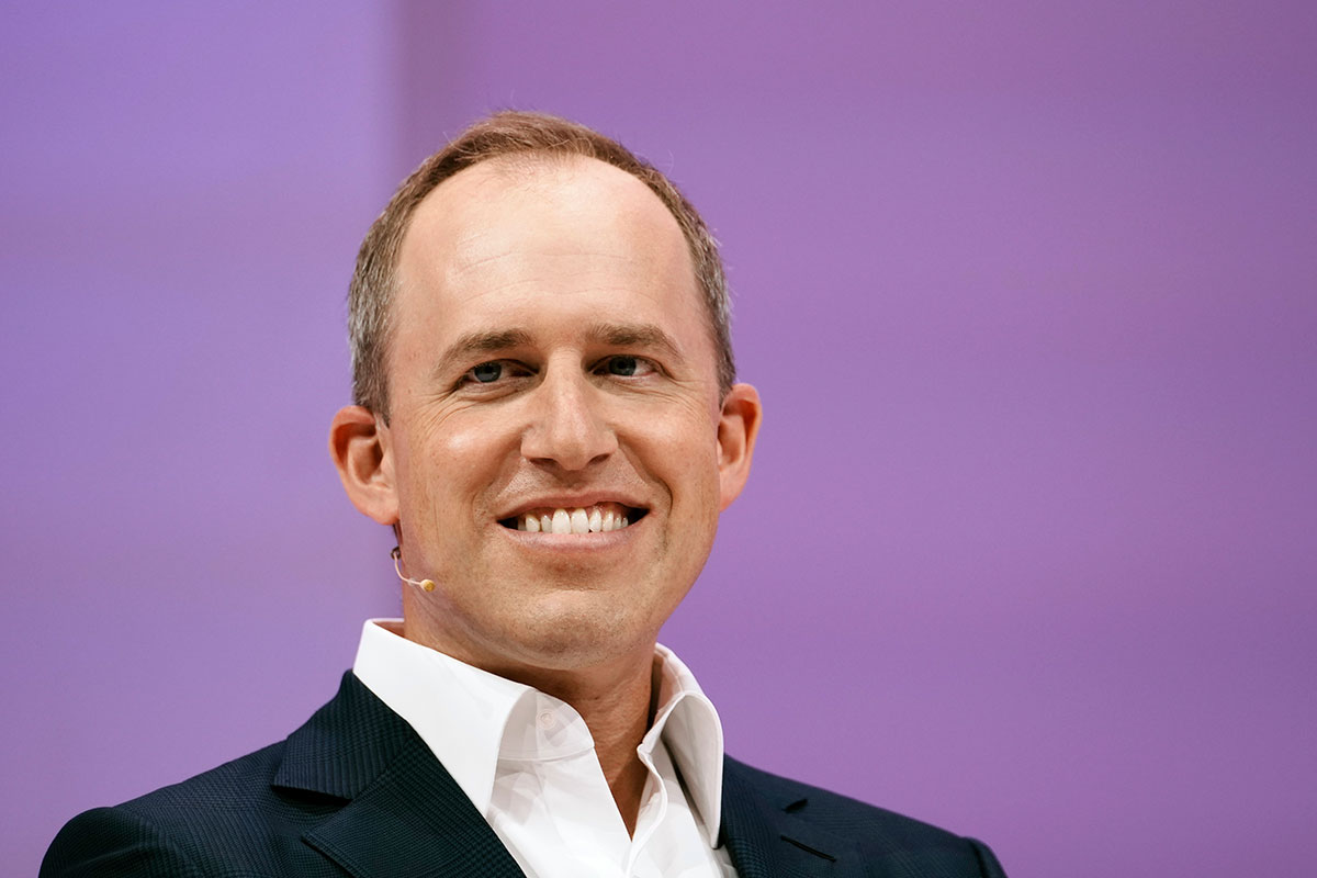 Co-CEO of Salesforce, Bret Taylor, speaks at the Vivatech show in Paris, France, June 15, 2022.