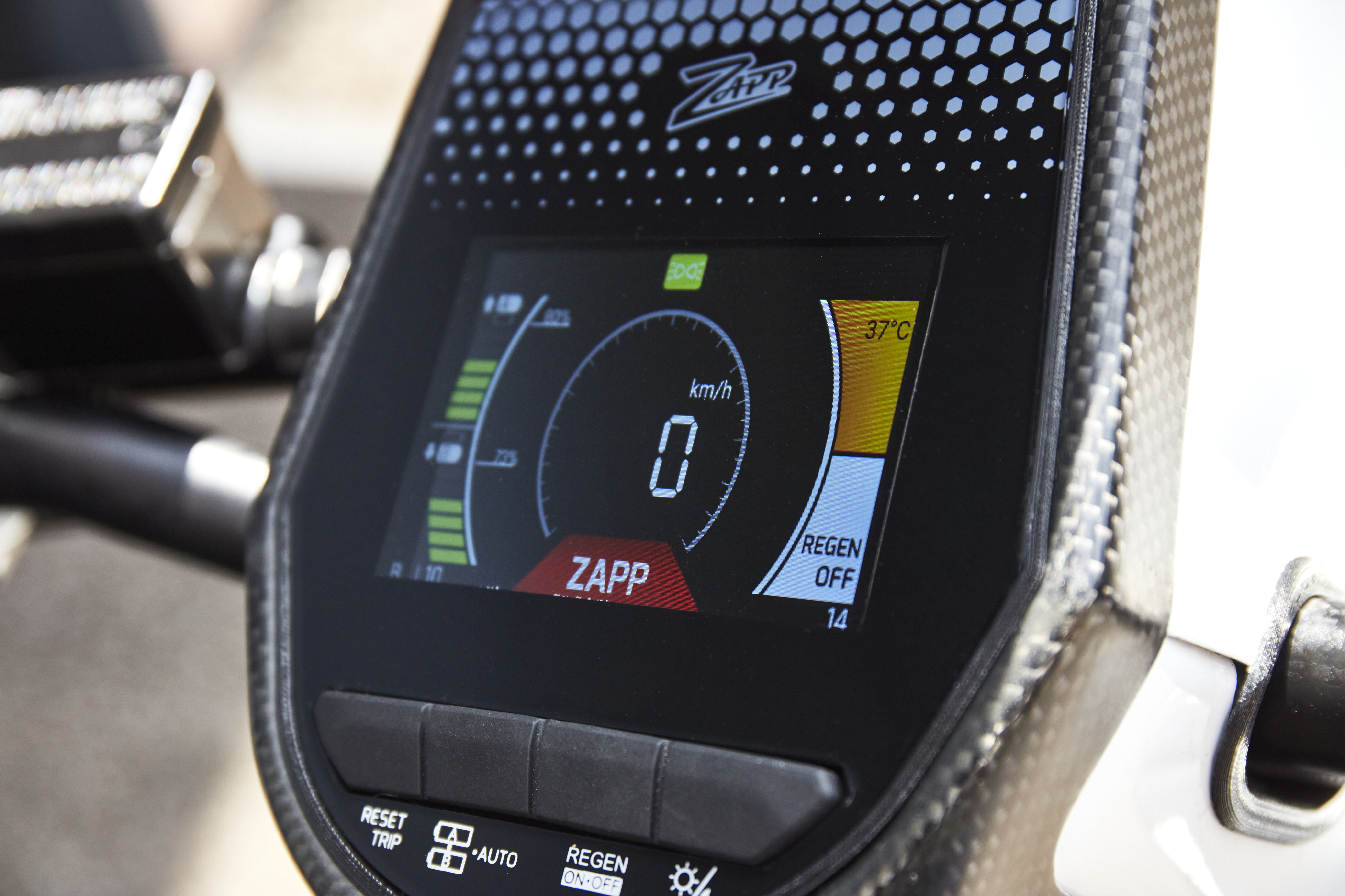 Zapp Electric Vehicles display screen