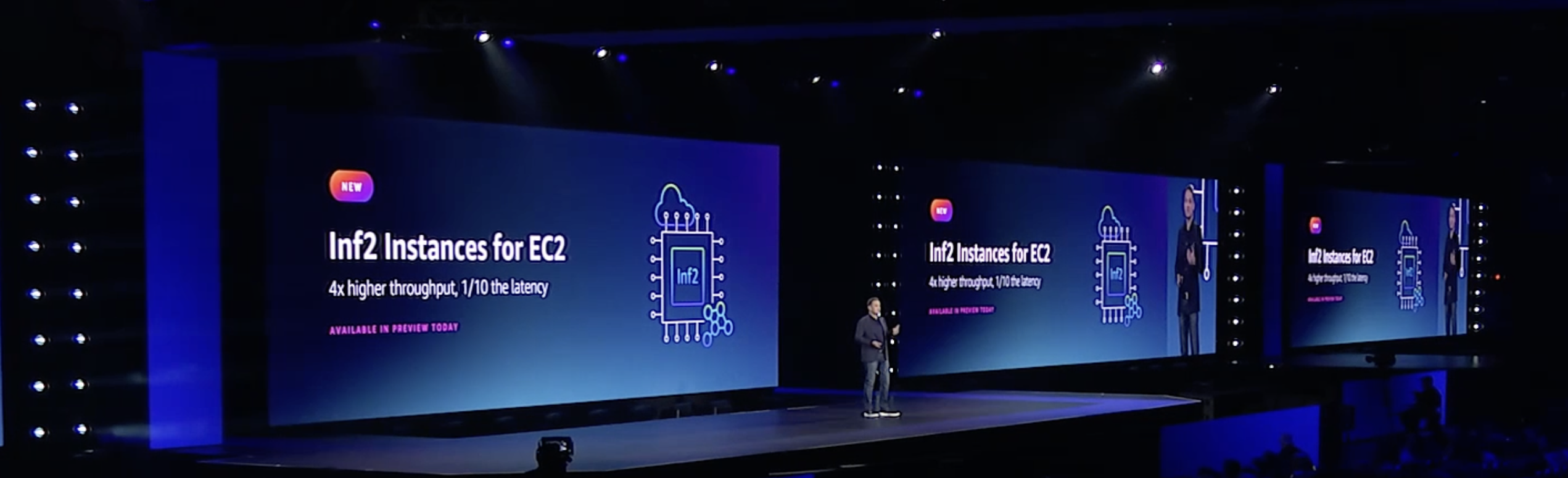 Inf2 instances announcement at AWS re:Invent 2022