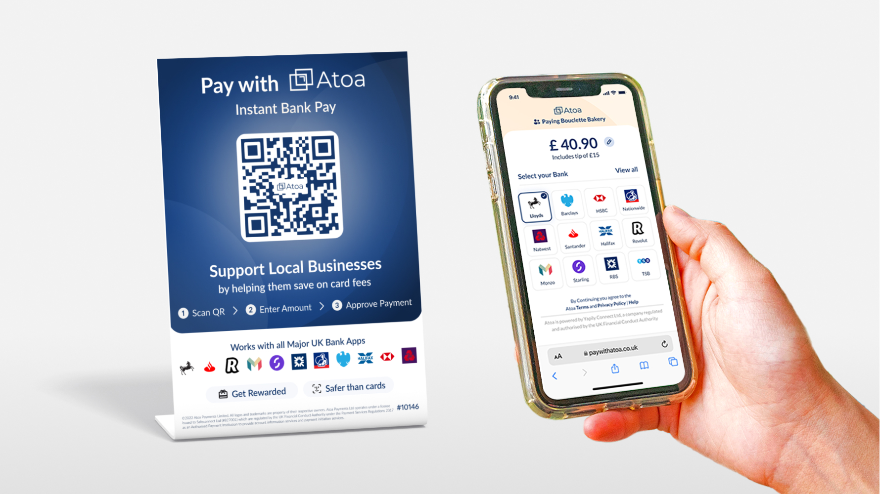 Atoa Payments' QR code for customers