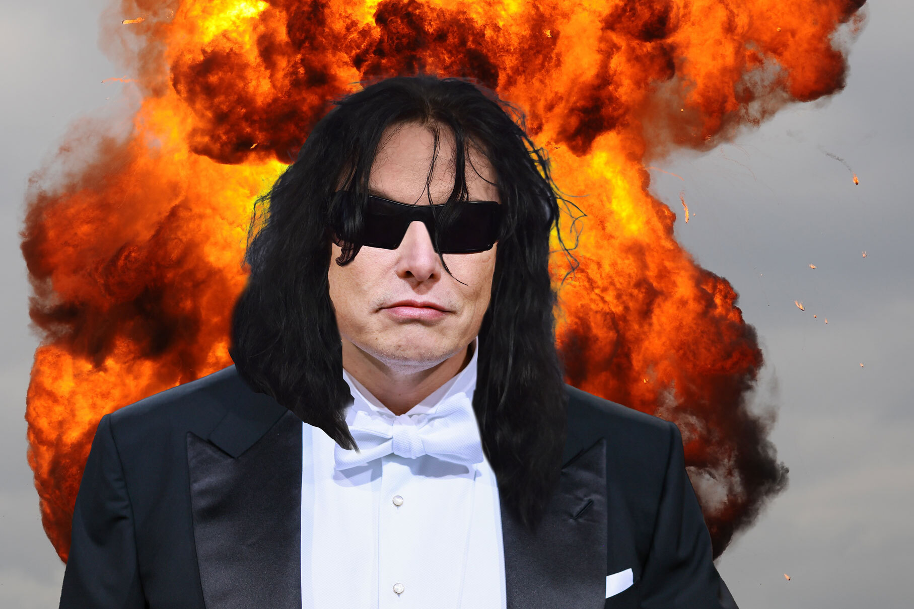 Elon Musk disaster artist, pic of Elon Musk the 2022 Met Gala
