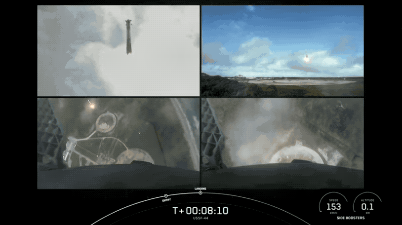 Falcon Heavy side boosters landing after November 1 launch
