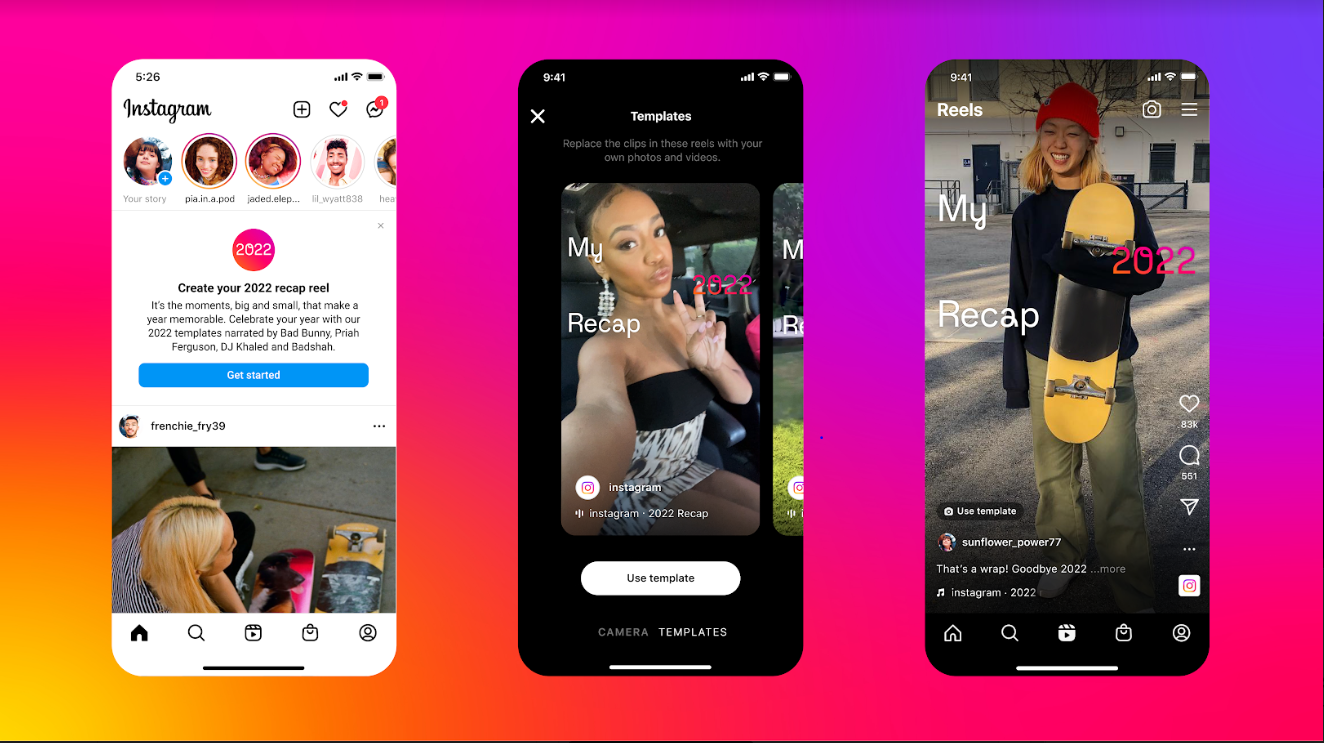 Instagram recap reel