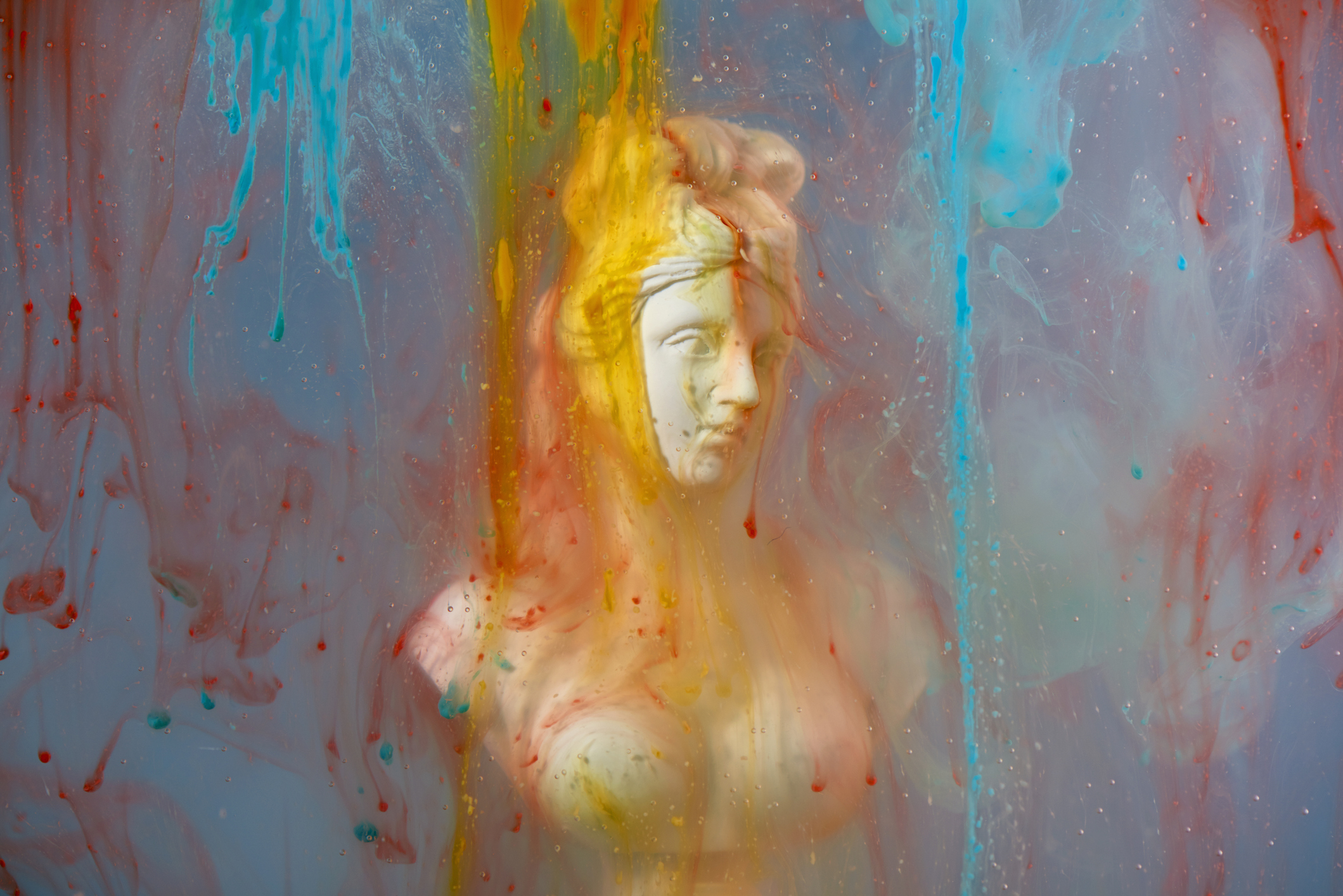 abstract image of greek god