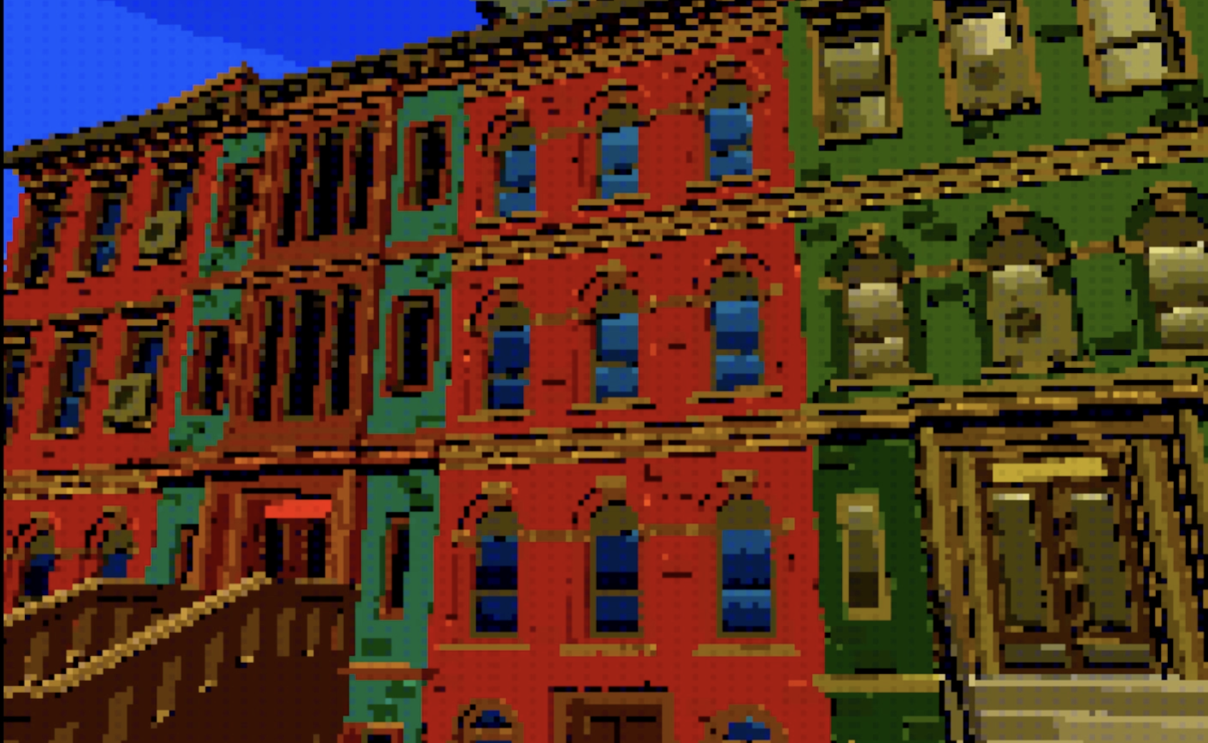 illustration of NY apartment buildings