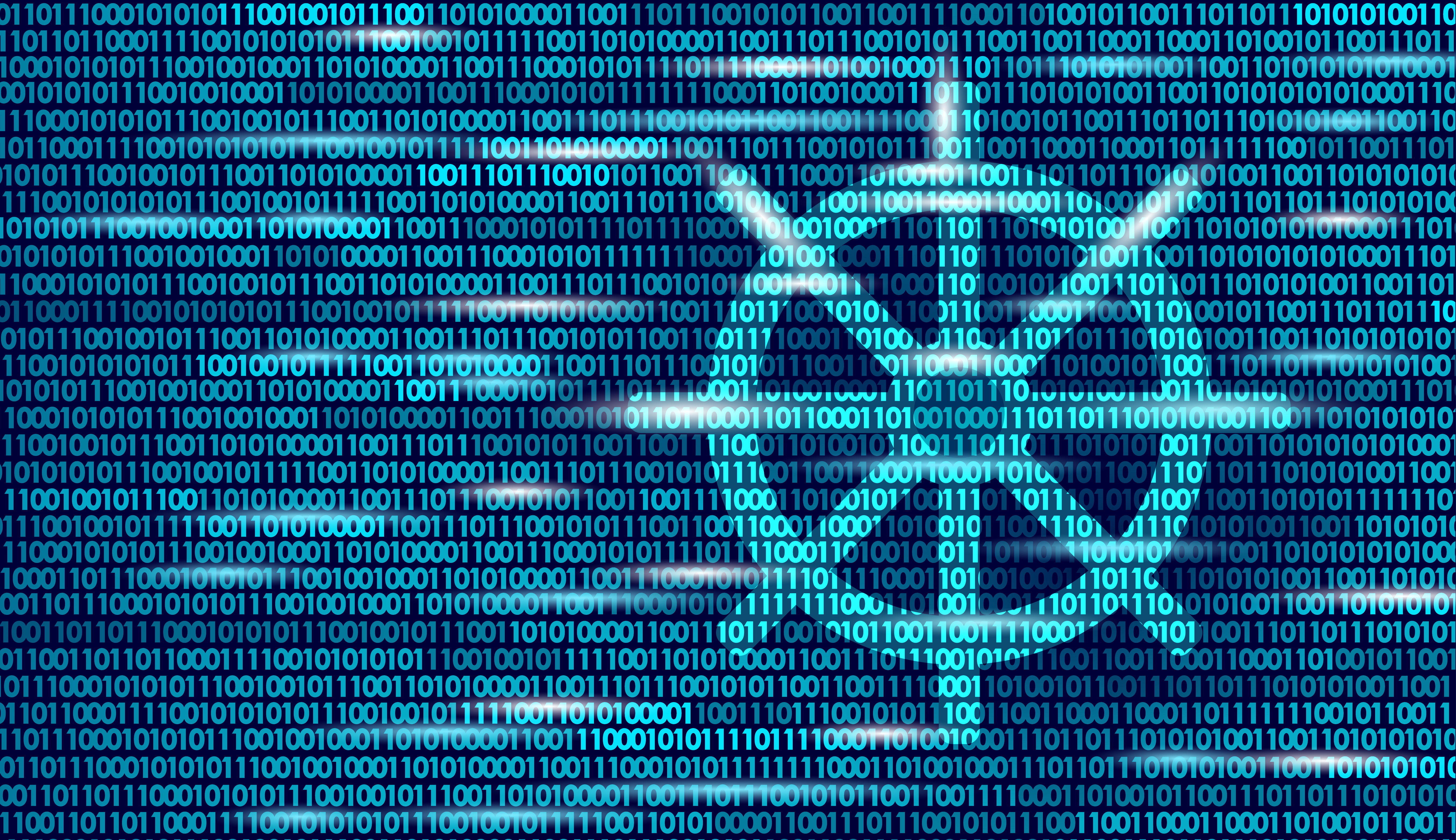 Wheel helm on container computer developer app concept. Business digital open source program. Data coding steering numbers flow vector line illustration.