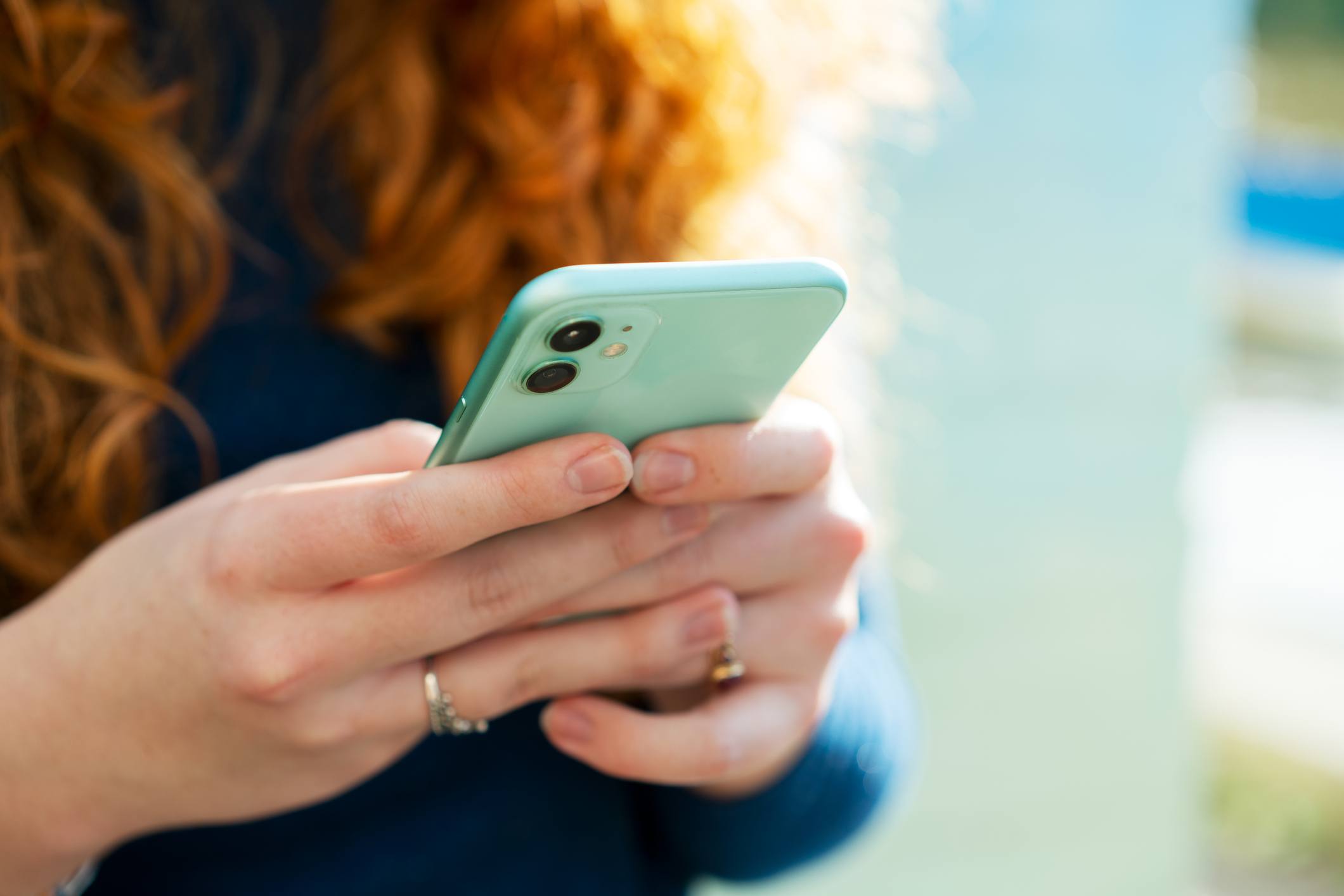 woman using smart phone