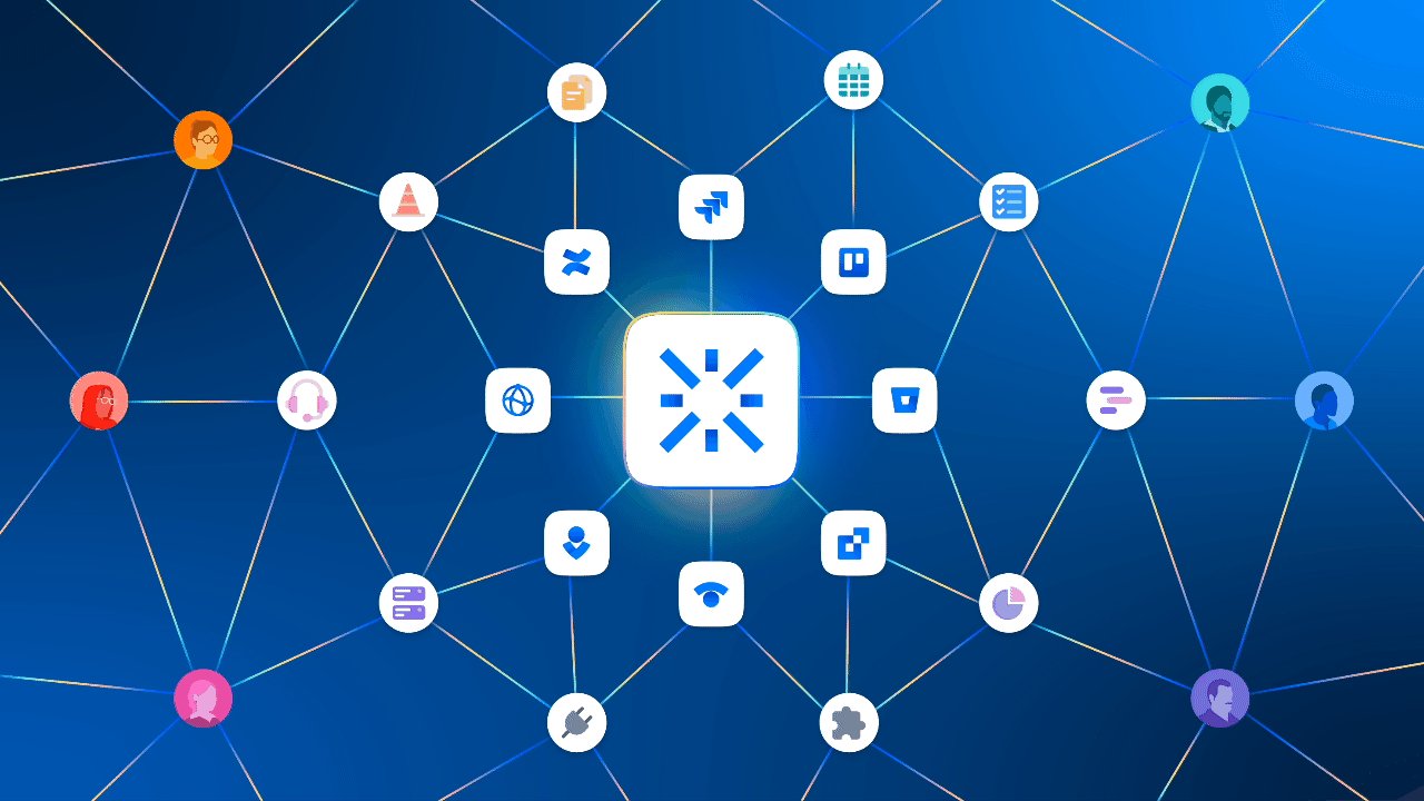 graphic depiction of Atlassian Intelligence, the company's AI-driven 'virtual teammate'