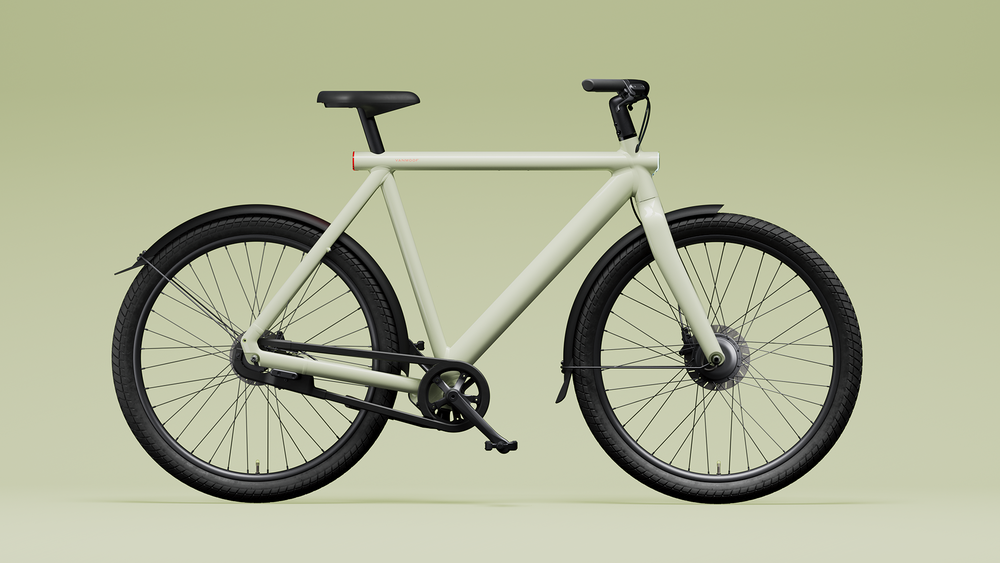 VanMoof foam green S4 e-bike