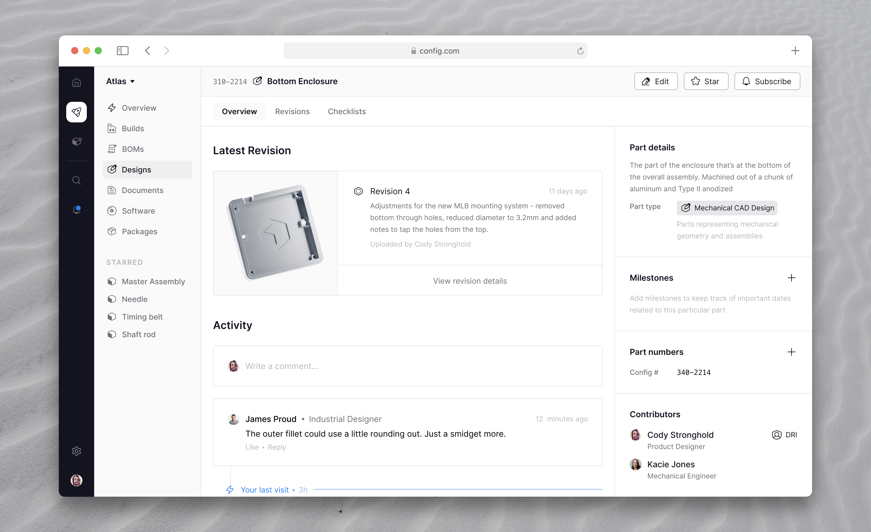 Collaboration using Config