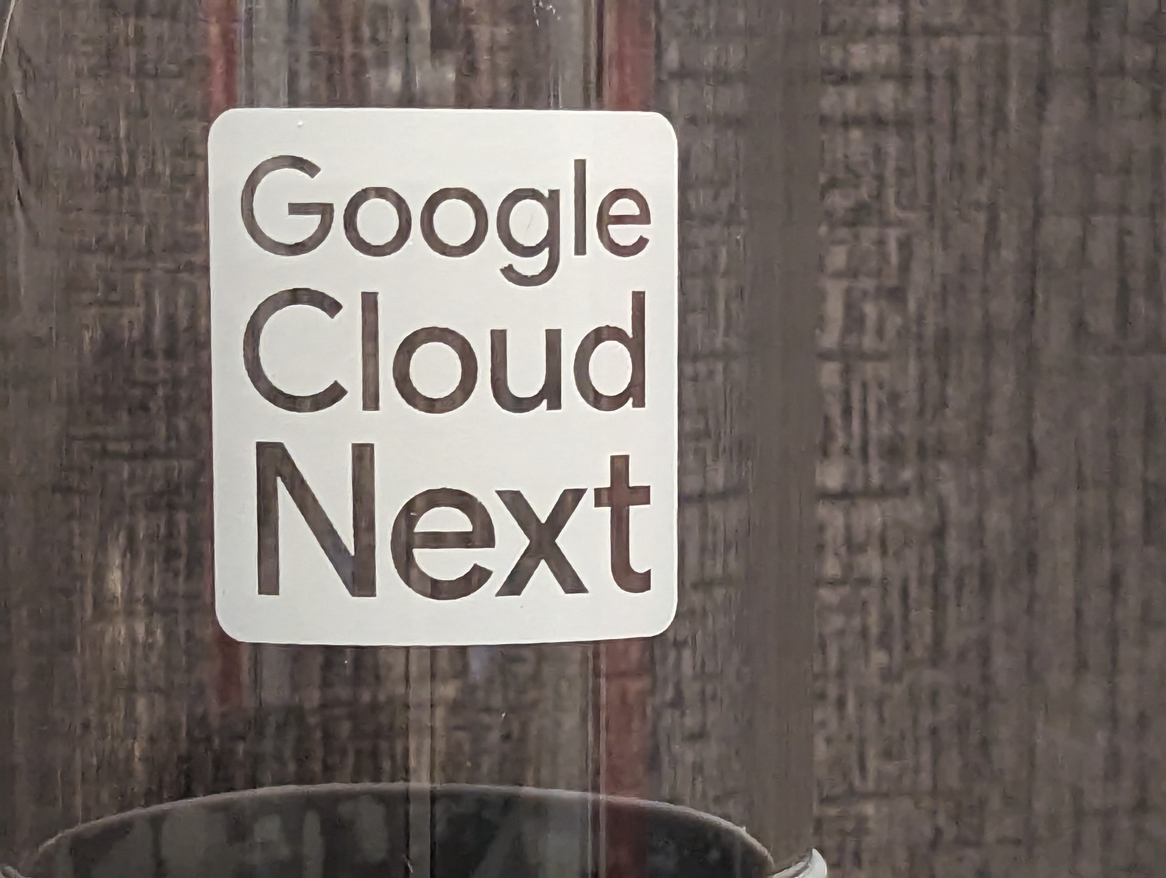Google Cloud Next sign