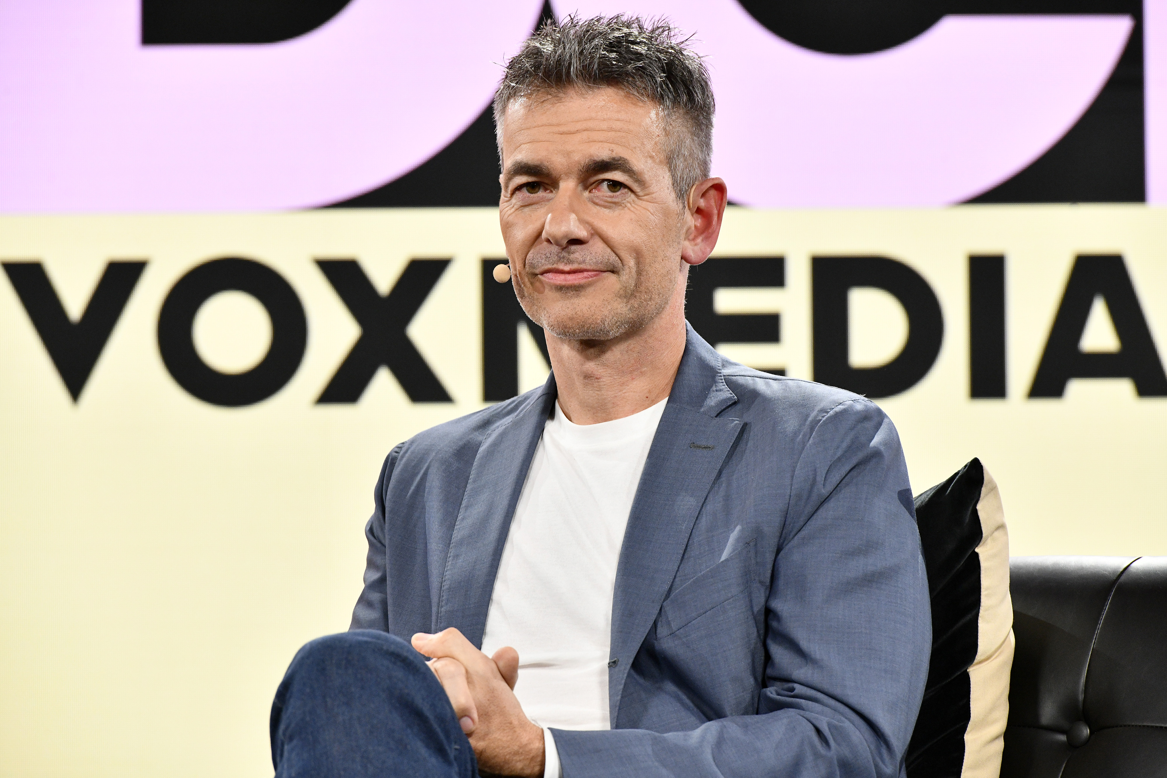 Robert Kyncl, CEO of Warner Music Group speaks onstage during Vox Media's 2023 Code Conference