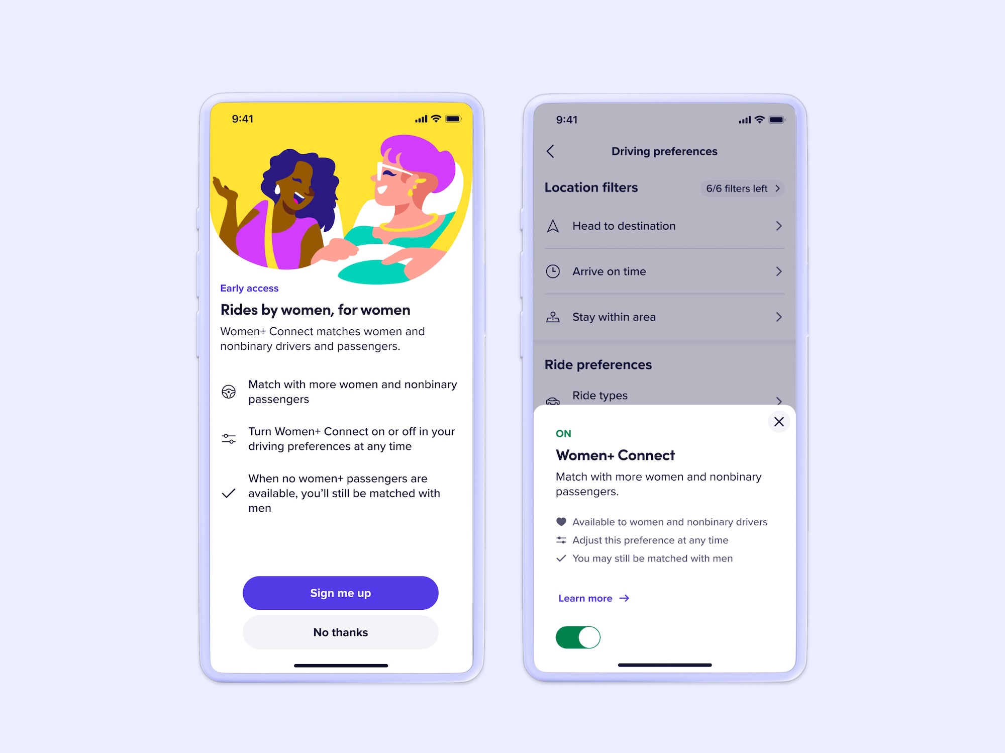 Lyft-women connect app