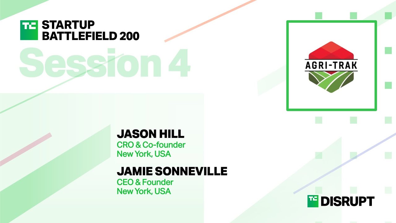 Agri-Trak Pitches at Startup Battlefield | TechCrunch Disrupt 2023