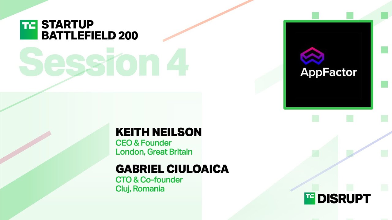 AppFactor Pitches at Startup Battlefield | TechCrunch Disrupt 2023