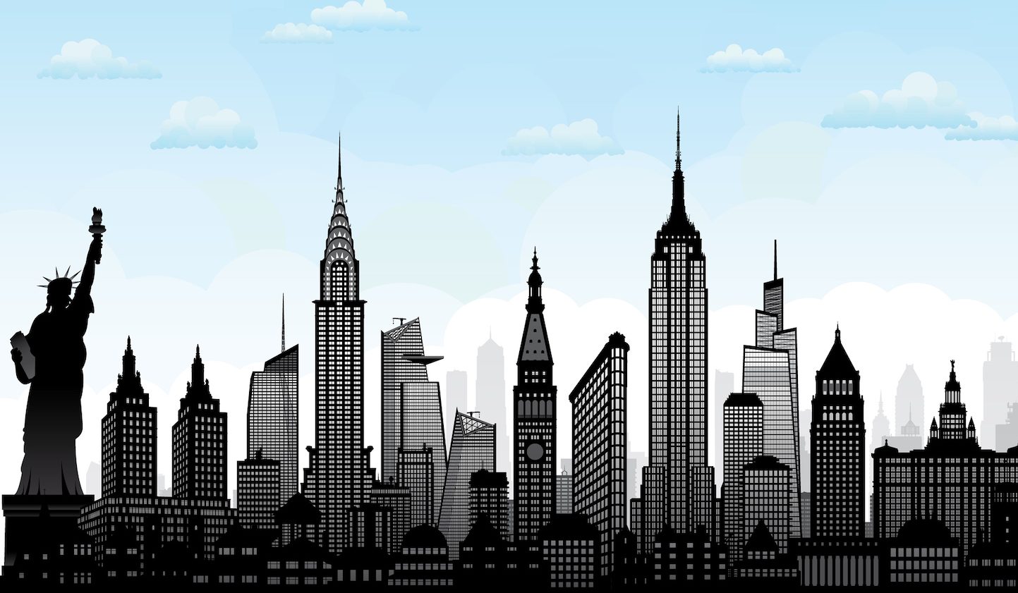 New York City skyline.