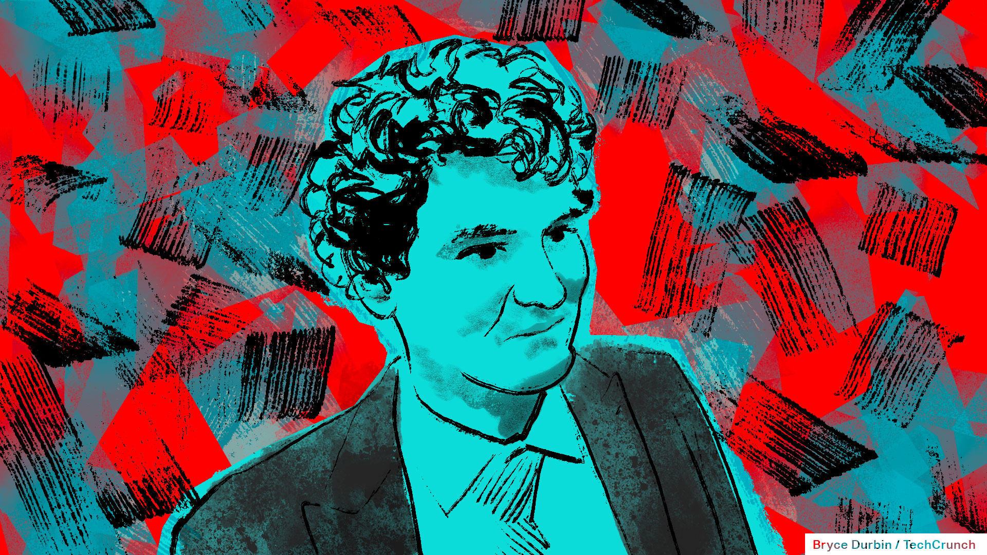 Illustration of Sam Bankman-Fried aka SBF