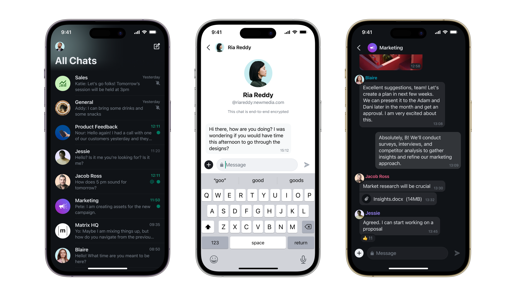 Matrix-powered Element app