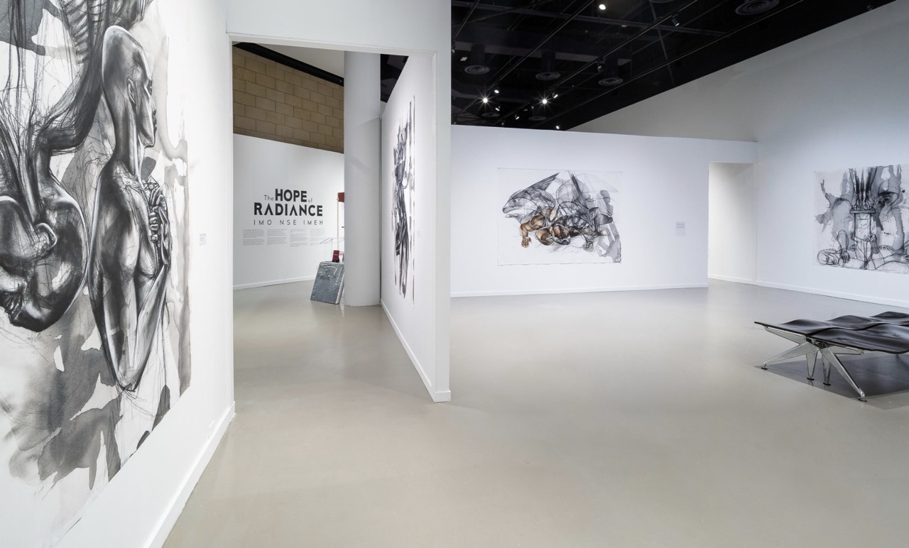an art gallery