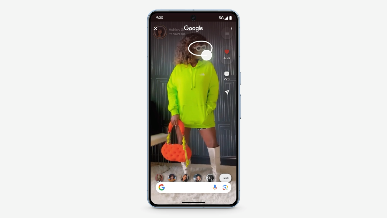 Google's 'Circle to Search' feature illustrated on a smartphone image
