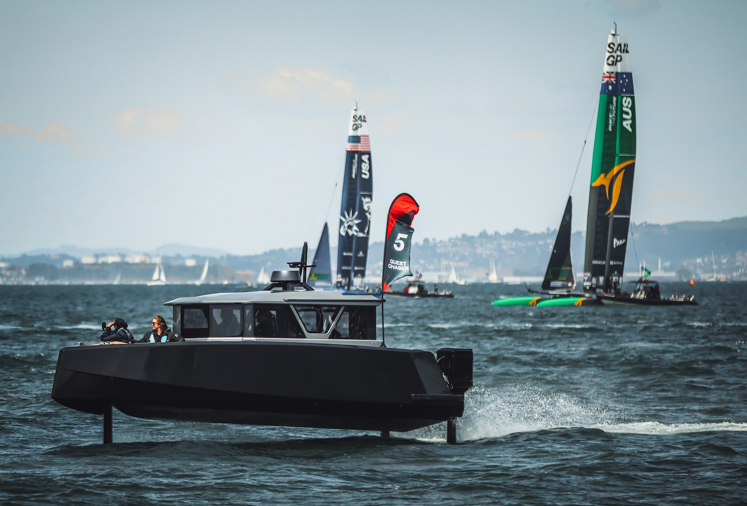 The Navier N30 on the water in SF Bay.