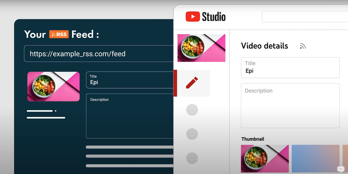 YouTube podcast screen