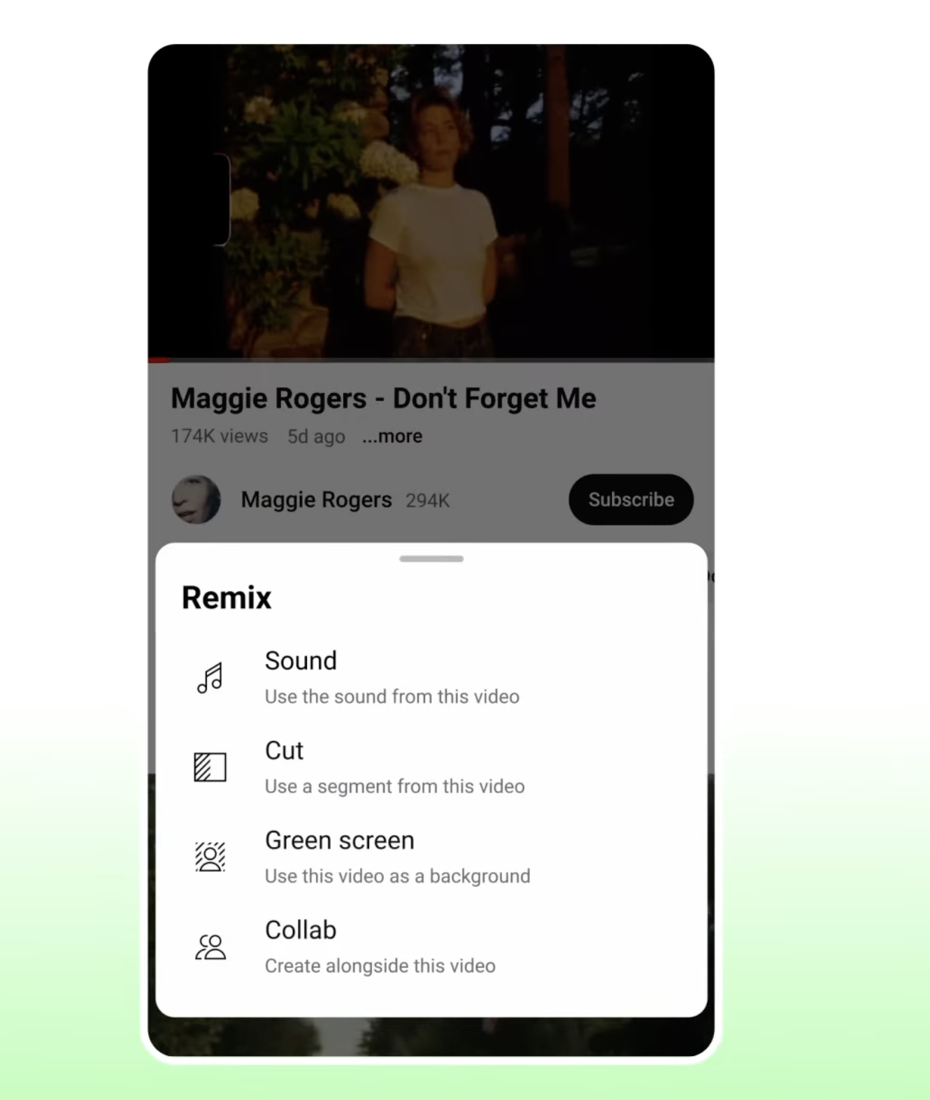 YouTube Shorts' new music video remix capabilities