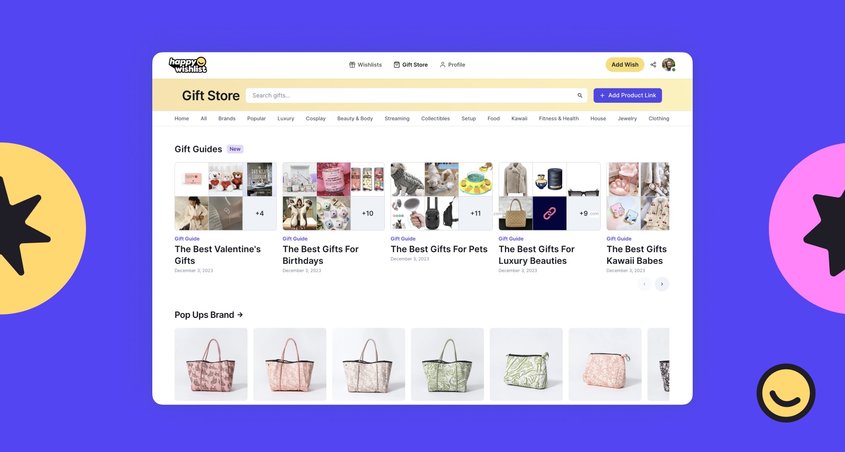 Happy Wishlist - Gift Store