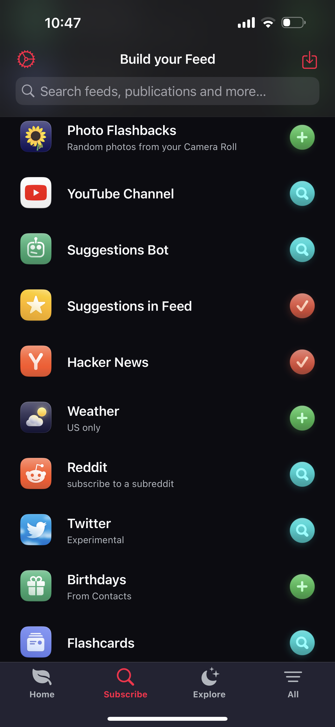 Adding sources to Feeeed
