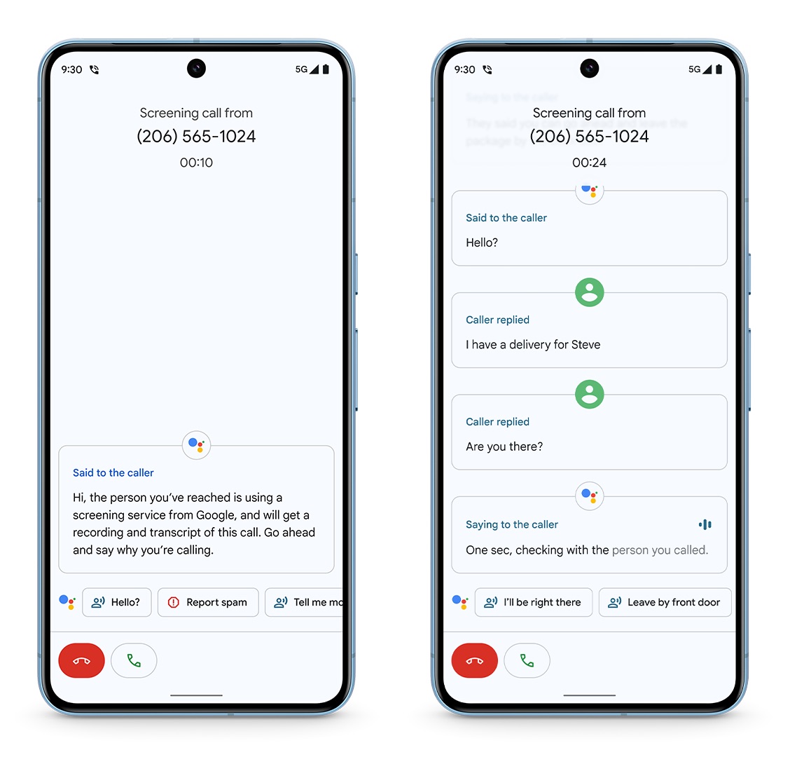 Pixel 8-Call Screen Update