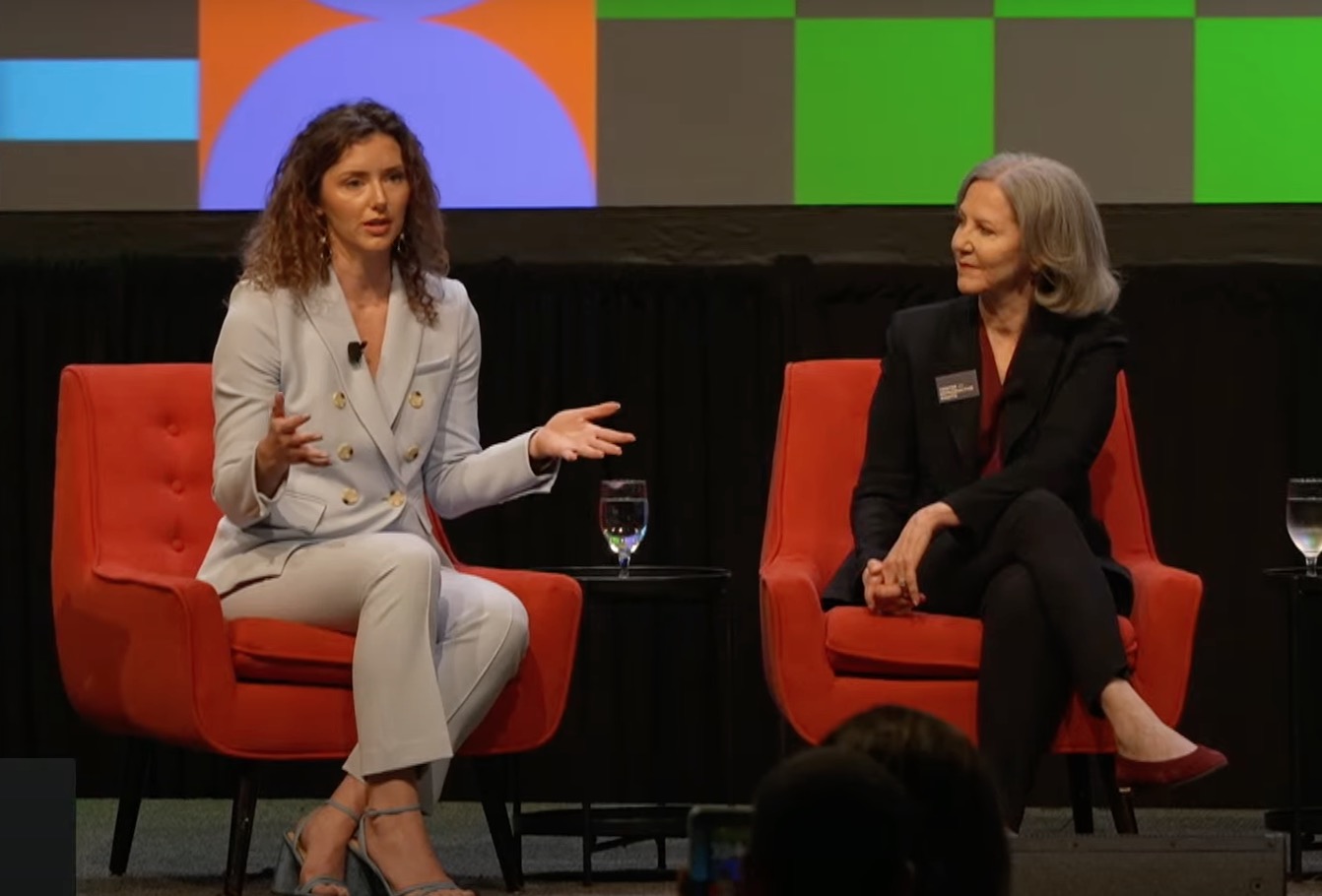 Bumble's Interim General Counsel, Elizabeth Monteleone, speaking at SXSW