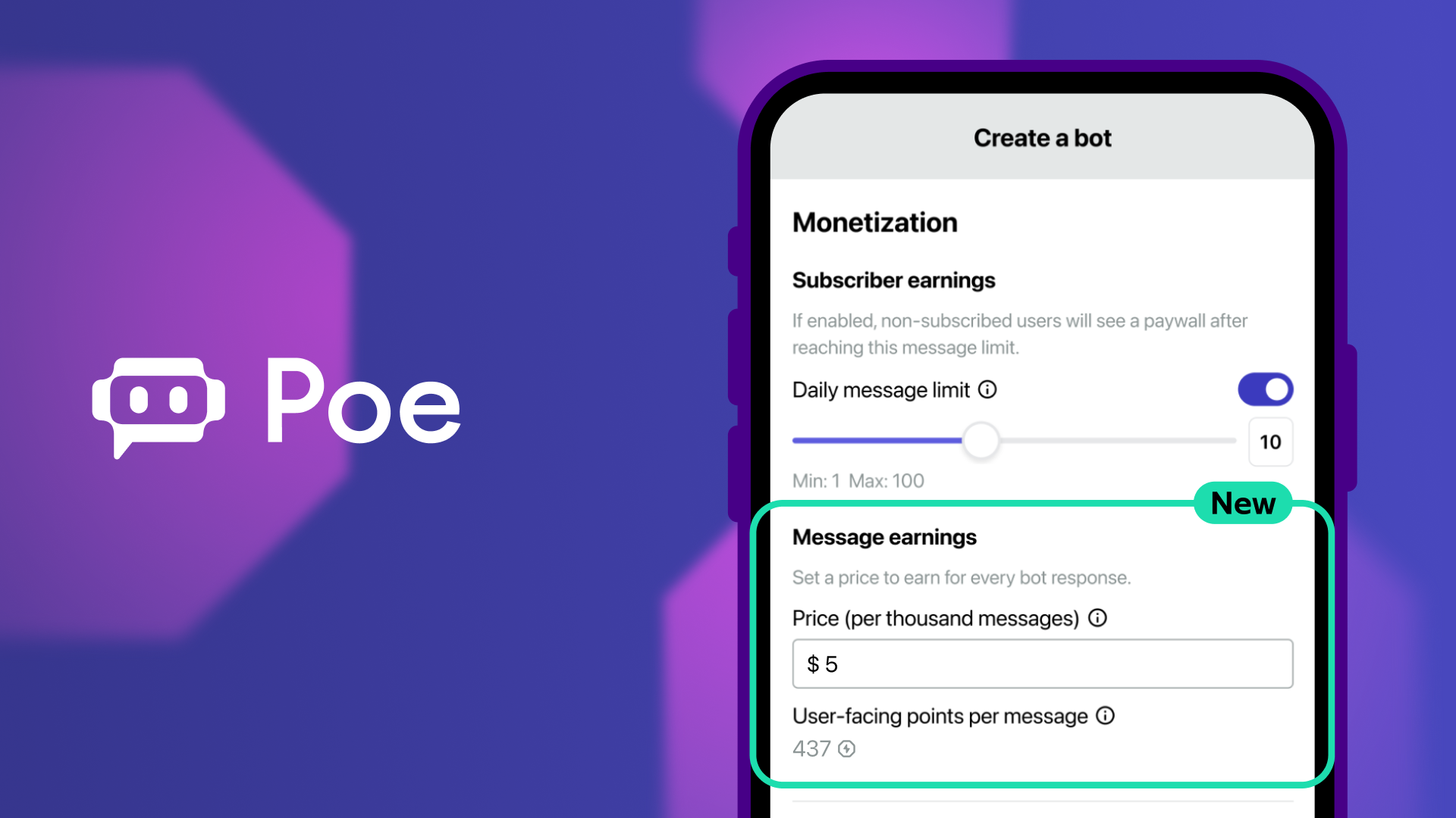 Poe app and logo