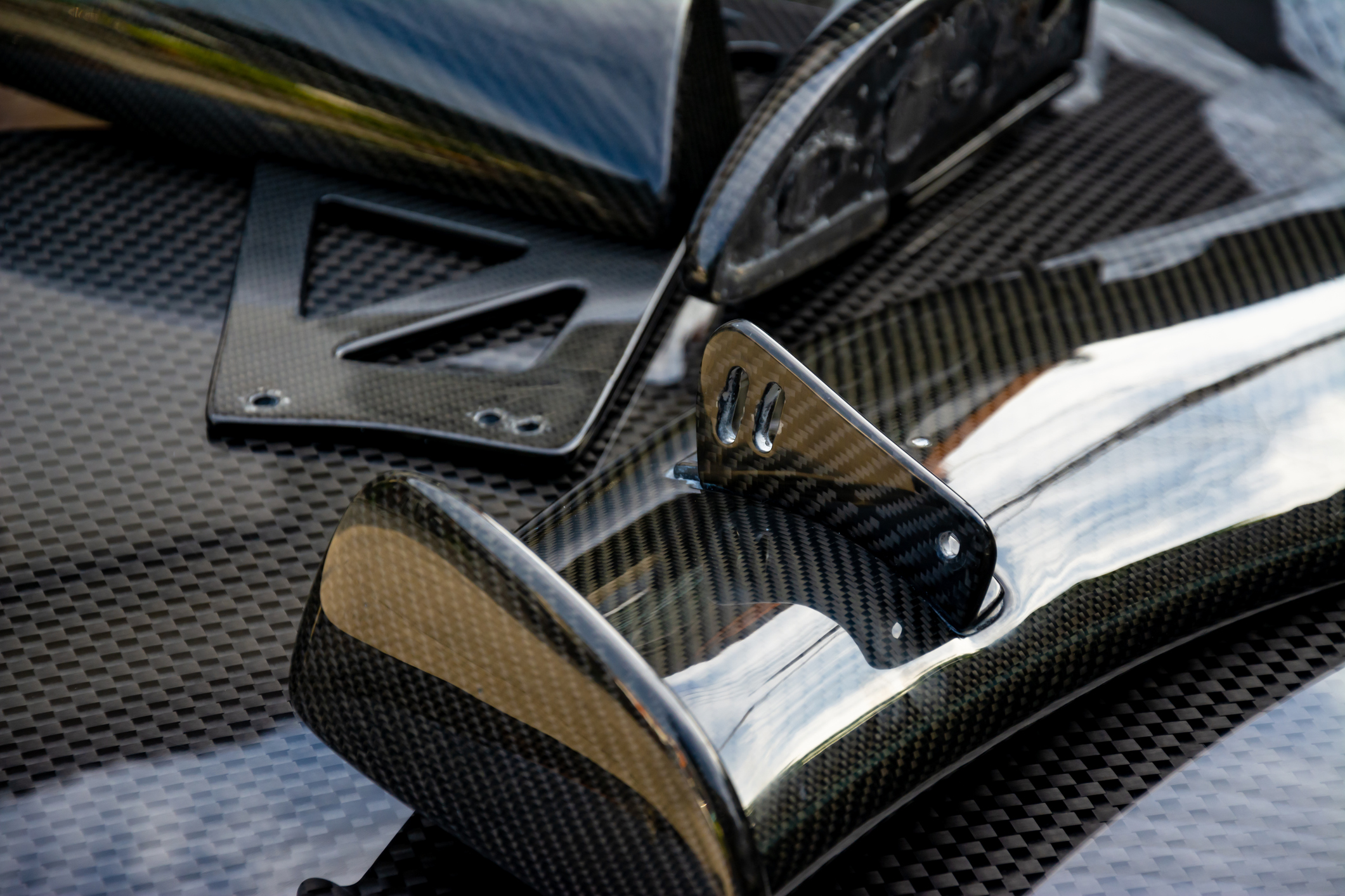 Carbon fiber composite product for motor sport and automotive racing