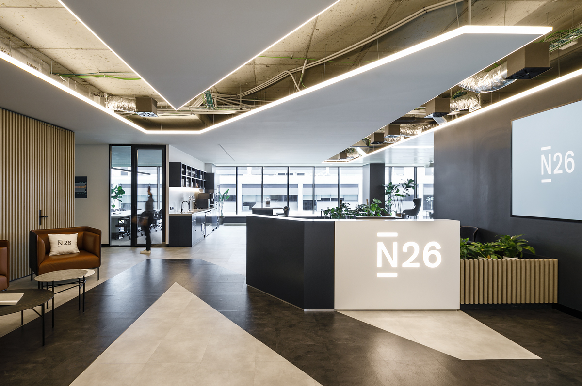 N26 Barcelona office lobby