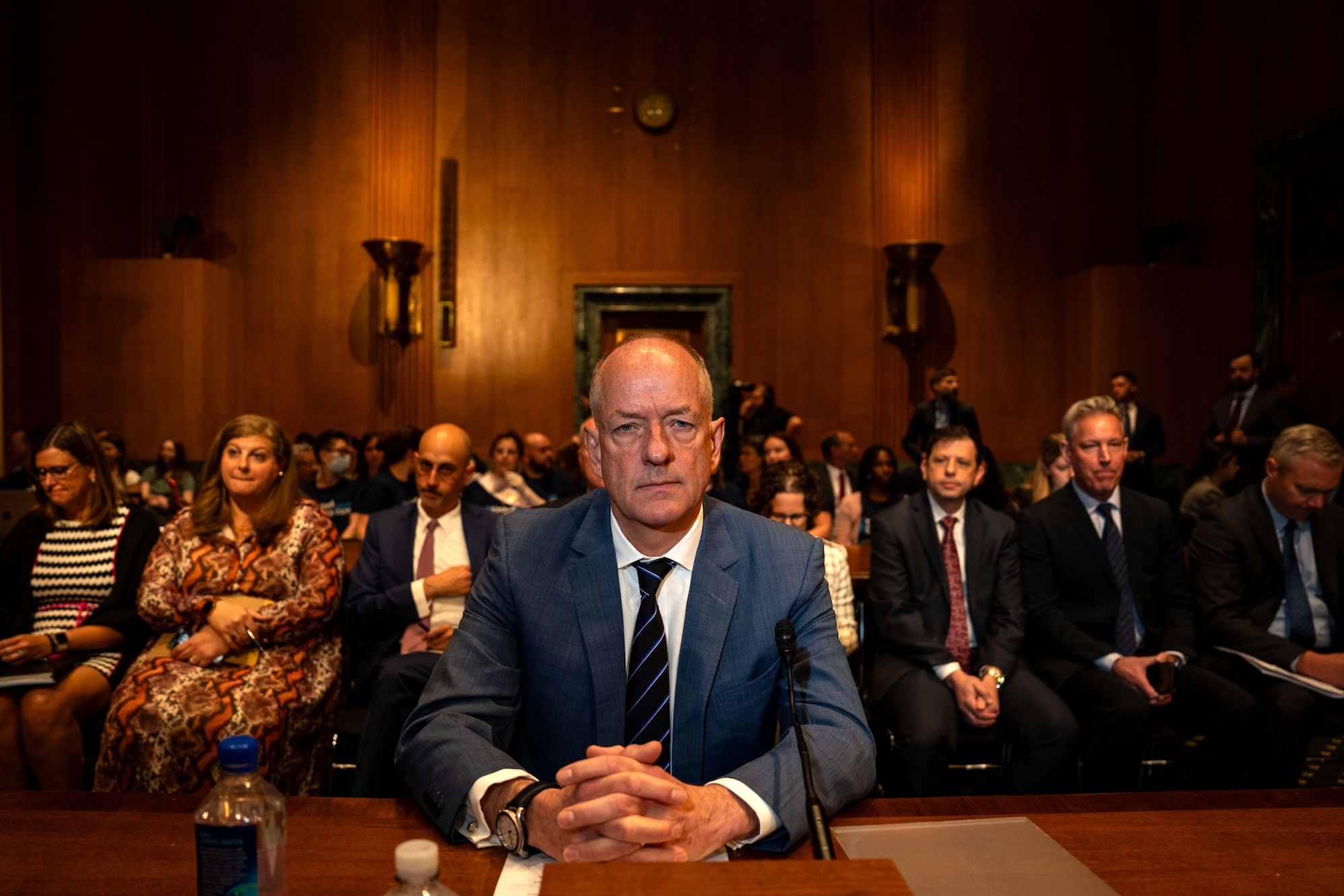 UnitedHealth CEO Andrew Witty testifies before the Senate Finance committee on Capitol Hill on May 1, 2024 in Washington, DC.