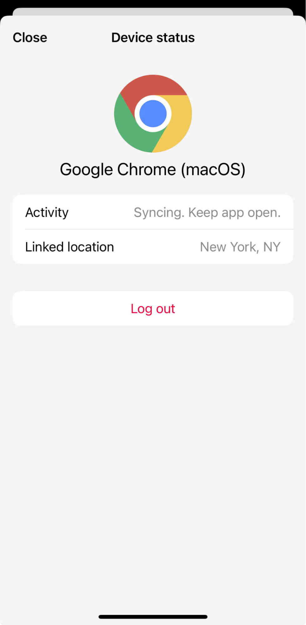 another screenshot showing the linked devices attached to this WhatsApp account