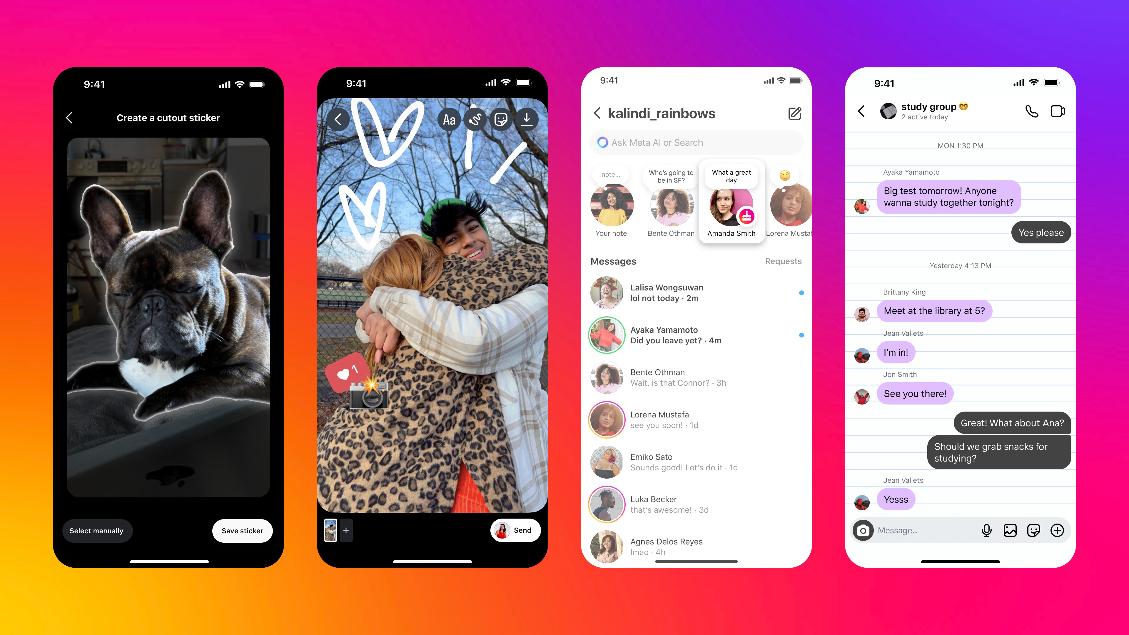 Instagram DM features