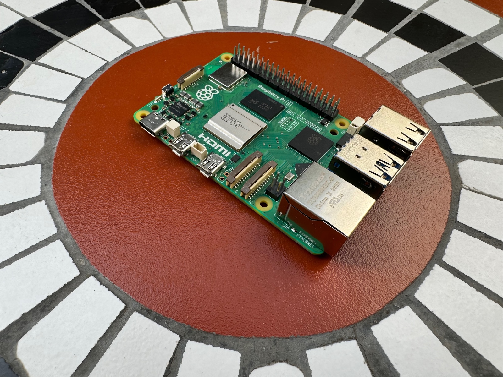 a photo of a Raspberry Pi 5 circuit board 