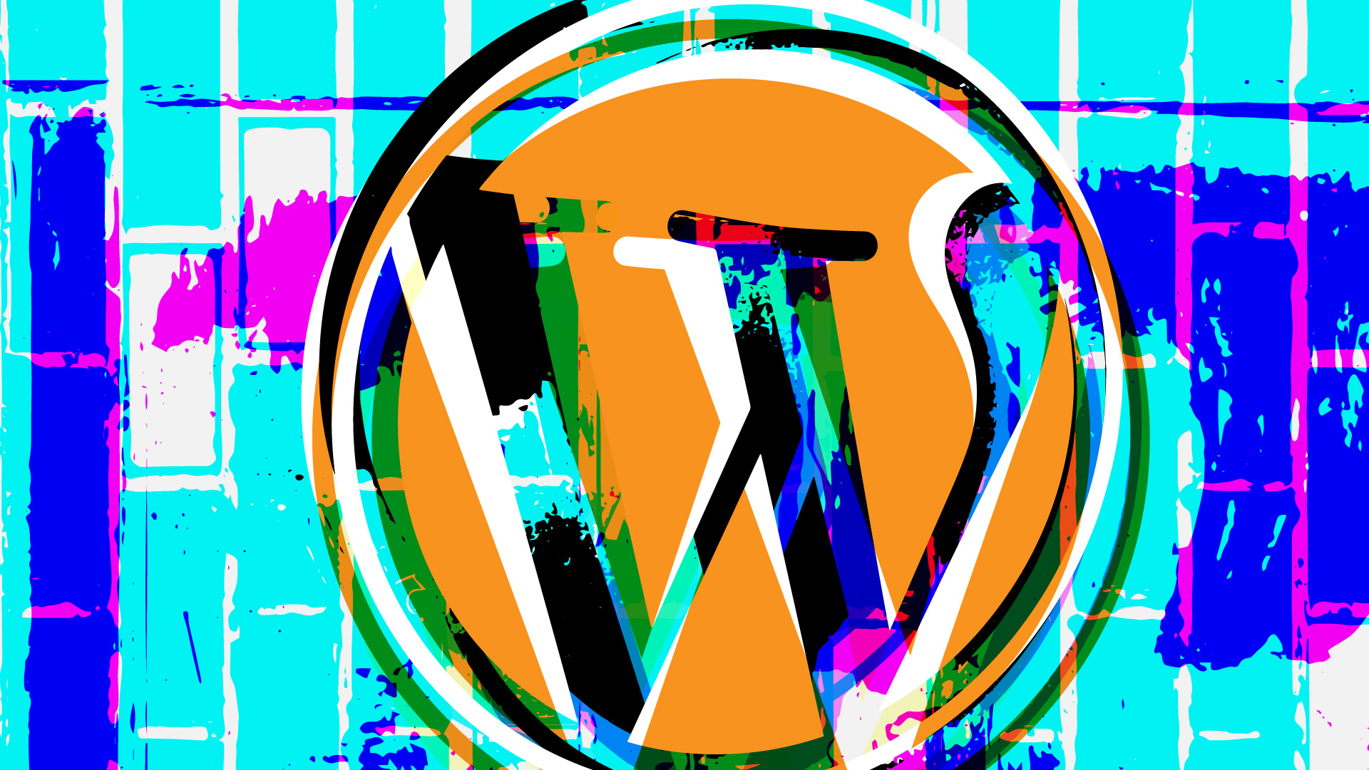 A stylized WordPress logo.